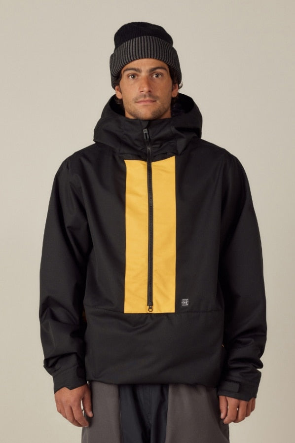 686 ロクハチロク JAPAN SMU LS1 SHELL ANORAK YELLOW GOLD COLORBLOCK 25-26 スノーボード ウェア