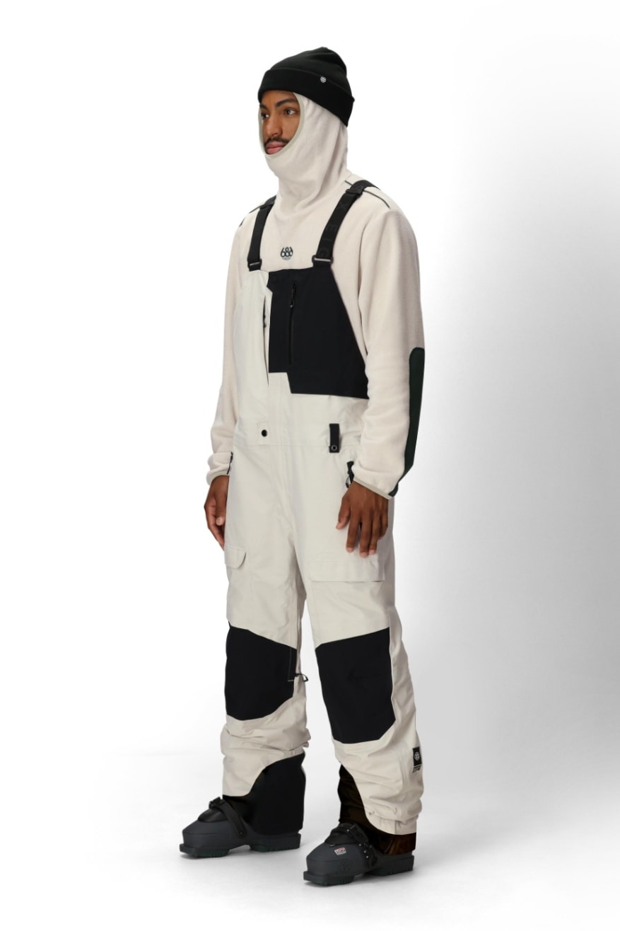 686 ロクハチロク MENS GORE-TEX DISPATCH SHELL BIB LIMESTONE COLORBLOCK 25-26 スノーボード ウェア