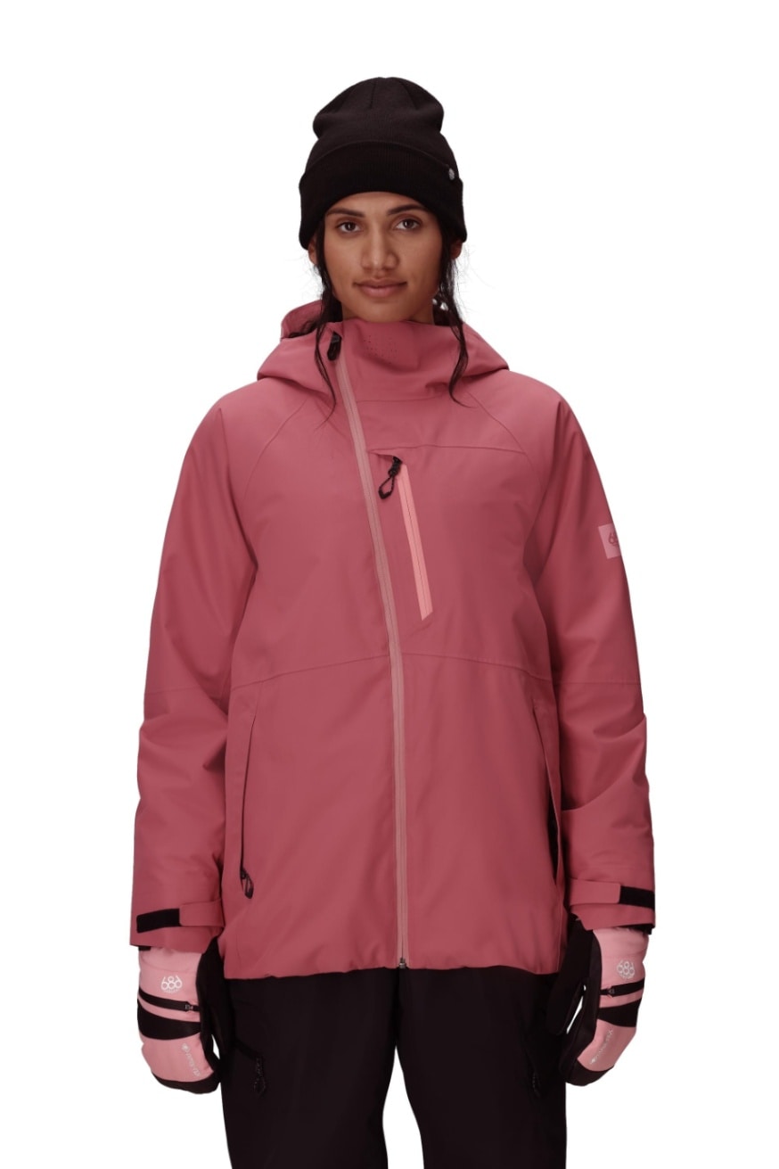 686 ロクハチロク WOMENS HYDRA THERMAGRAPHJACKET ROSEWOOD 25-26 スノーボード ウェア