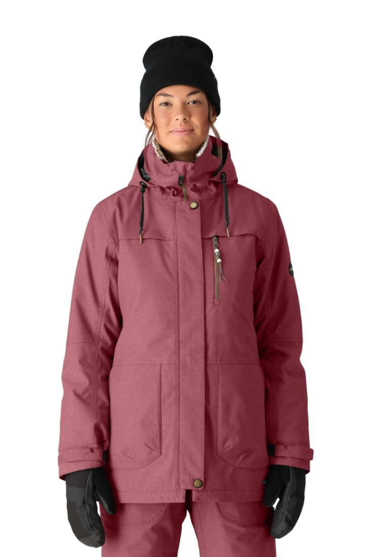686 ロクハチロク Women's Spirit Jacket ROSEWOOD CORDUROY 25-26 スノーボード ウェア