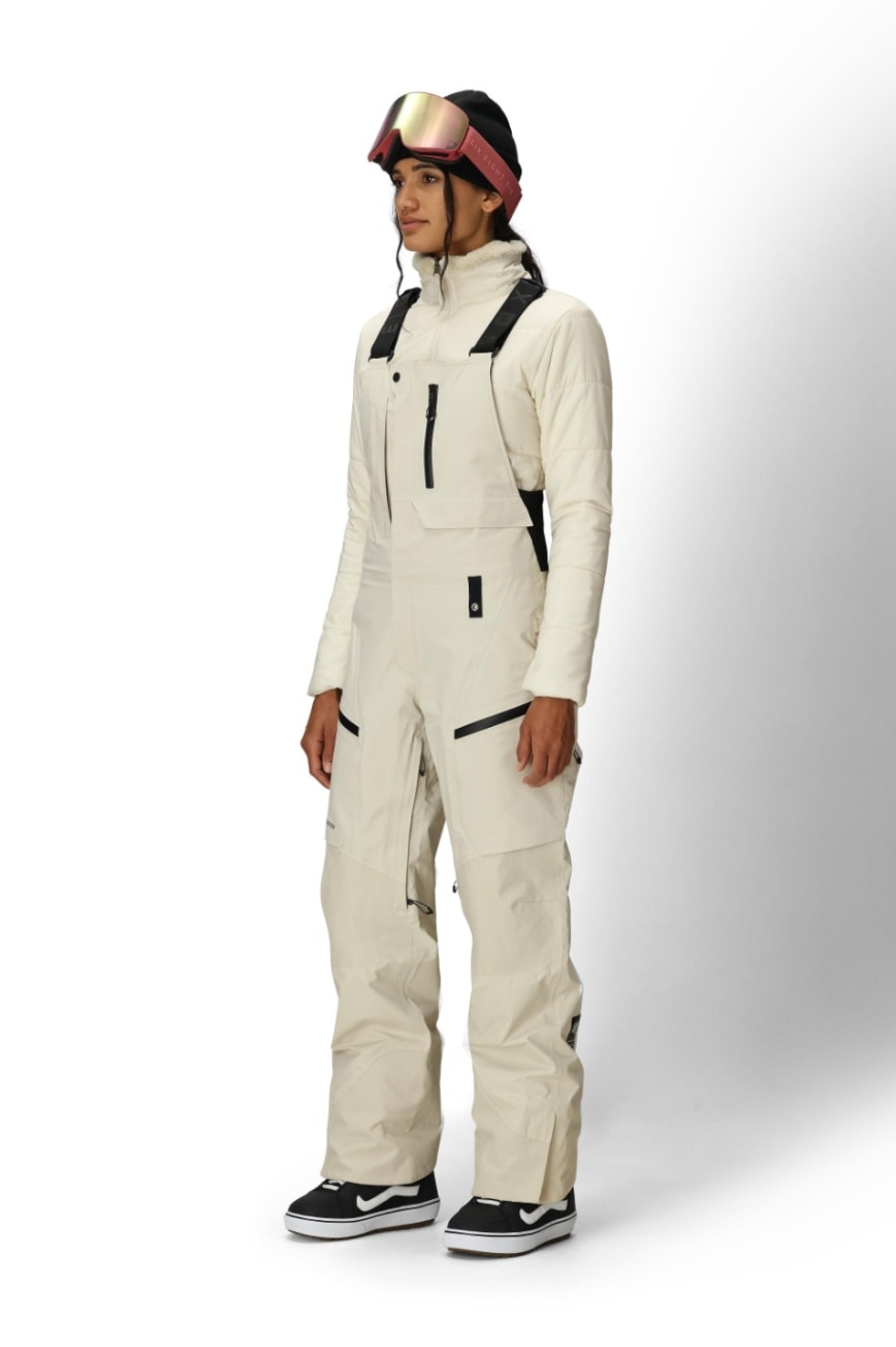 686 ロクハチロク WOMENS GORE-TEX DISPATCH SHELL BIB LIMESTONE 25-26 スノーボード ウェア