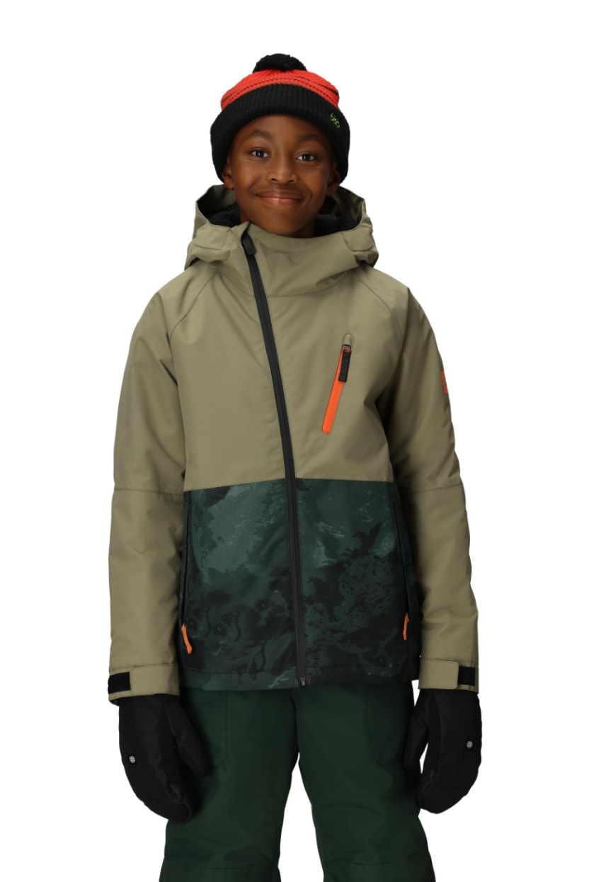 686 ロクハチロク Boys' Hydra Insulated Jacket SAGE COLORBLOCK 25-26 スノーボード ウェア