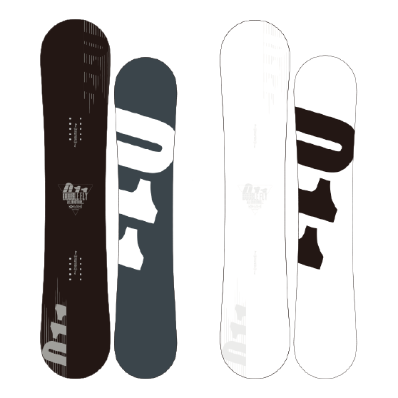 011Artistic ゼロワンワン DOUBLE FLY 148.5~156 25-26 スノーボード ボード