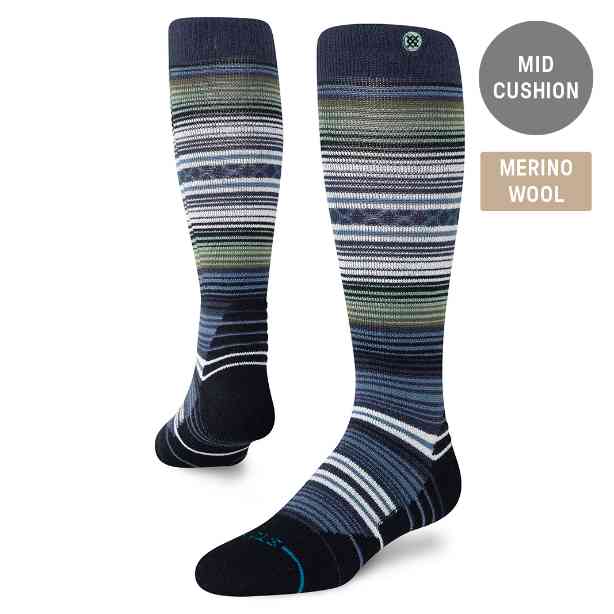 STANCE スタンス CURREN MID WOOL SNOW 25-26 スノーボード アクセサリー NAVY