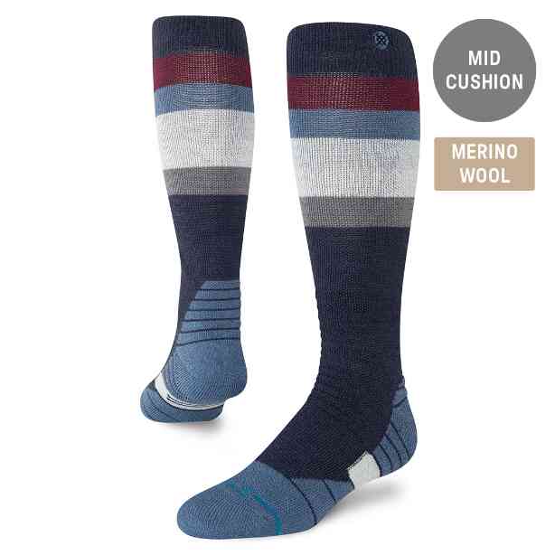 STANCE スタンス MALIBOO MID WOOL SNOW 25-26 スノーボード アクセサリー NAVY