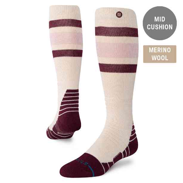 STANCE スタンス WOMENS BOYD MID WOOL SNOW 25-26 スノーボード アクセサリー OATMEAL