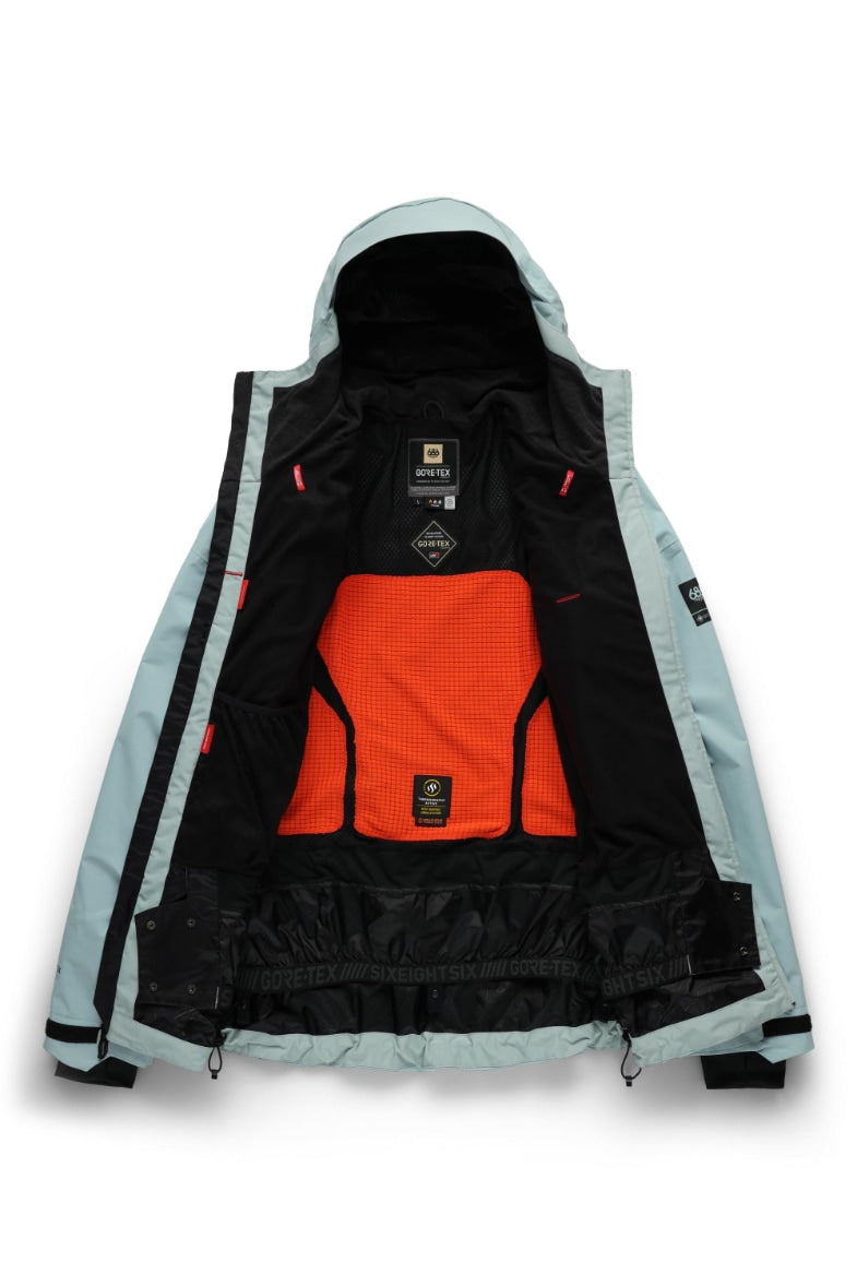 686 ロクハチロク MENS GORE-TEX GT THERMAGRAPHJACKET DUSTY MARINE 25-26 スノーボード ウェア