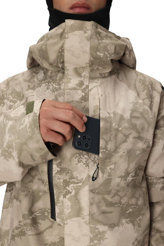 686 ロクハチロク MENS GORE-TEX CORE SHELL JACKET LIMESTONE HEMISPHERE PRINT 25-26 スノーボード ウェア