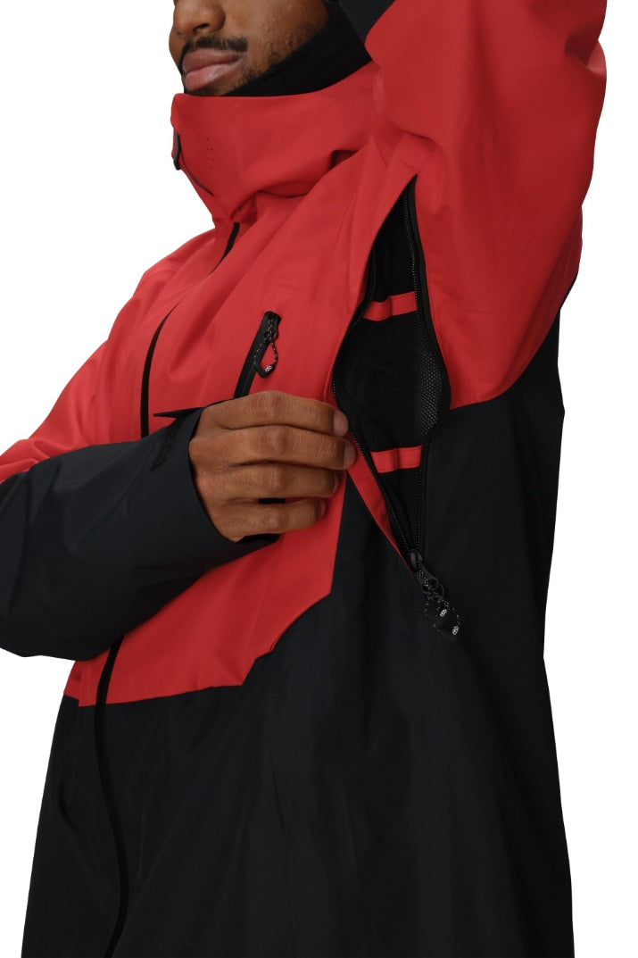 686 ロクハチロク MENS HYDRA THERMAGRAPH JACKET TRUE RED COLORBLOCK 25-26 スノーボード ウェア