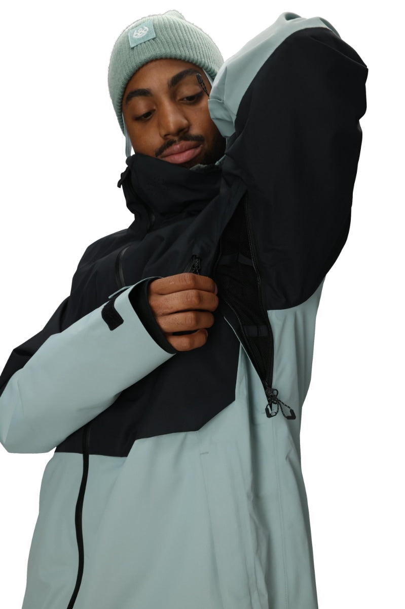686 ロクハチロク MENS HYDRA THERMAGRAPH JACKET DUSTY MARINE 25-26 スノーボード ウェア