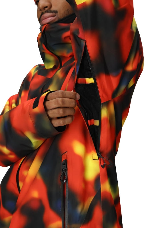 686 ロクハチロク MENS GATEWAY SHELL JACKET RED SOLAR PRINT 25-26 スノーボード ウェア