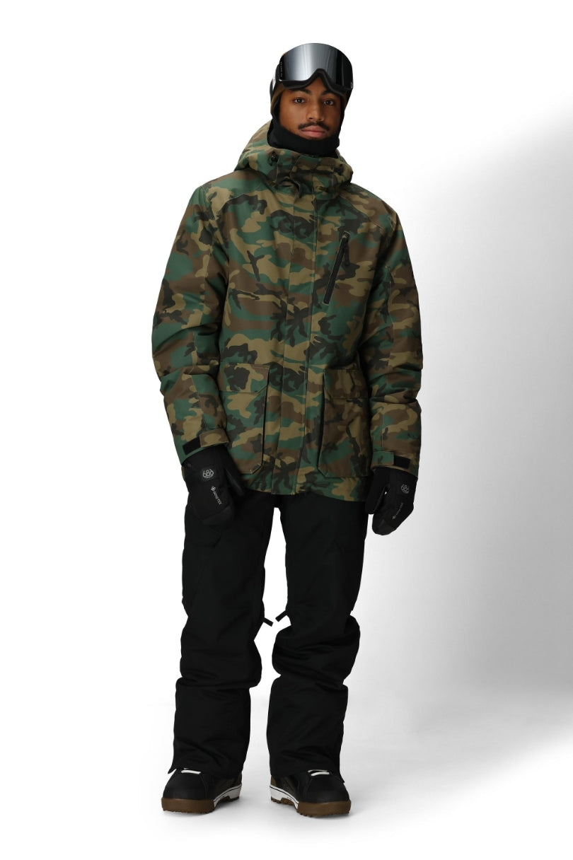 686 ロクハチロク MENS NIGHTLINE INSULATED JACKET CAMO 25-26 スノーボード ウェア