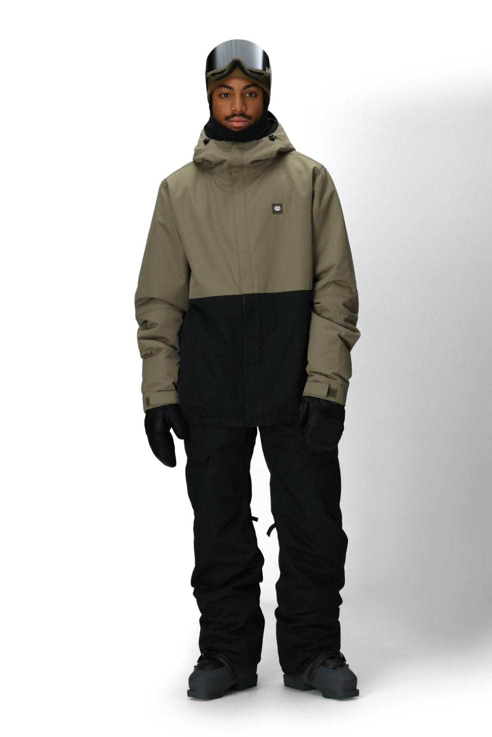 686 ロクハチロク MENS FOUNDATION INSULATED JACKET SAGE COLORBLOCK 25-26 スノーボード ウェア