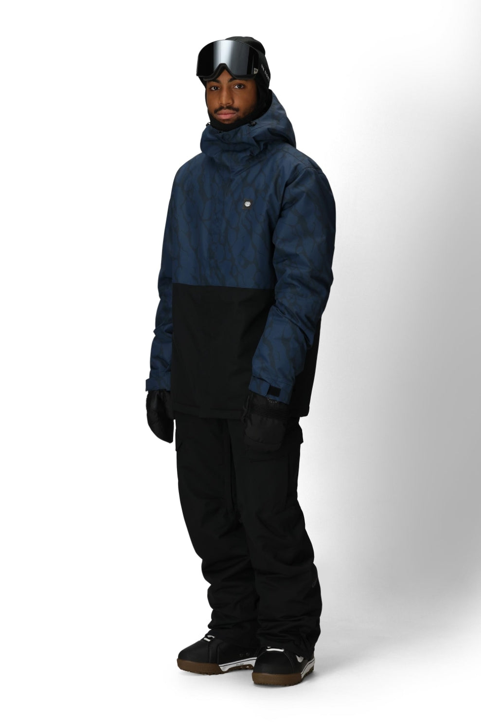 686 ロクハチロク MENS FOUNDATION INSULATED JACKET NAVY FRACTURED COLORBLOCK 25-26 スノーボード ウェア
