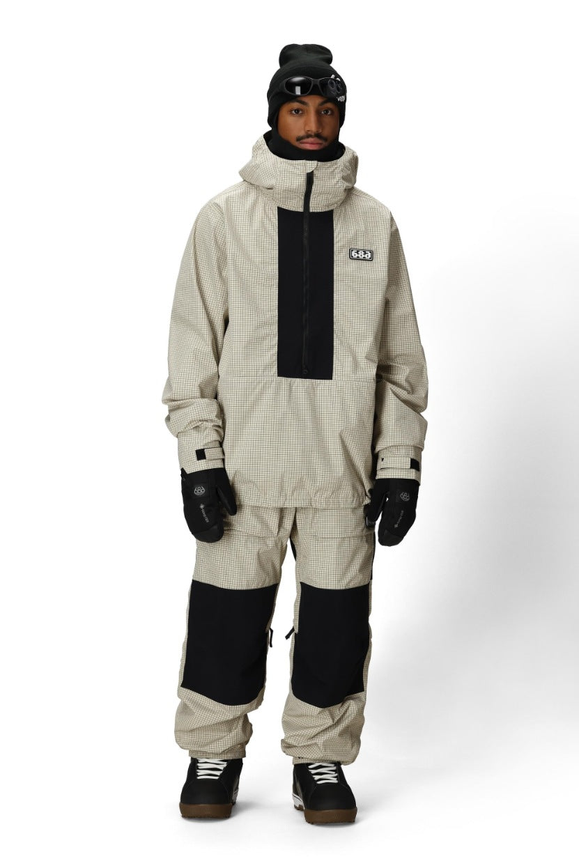 686 ロクハチロク Men's Ghost 2.5L Anorak LIMESTONE RIPSTOP 25-26 スノーボード ウェア