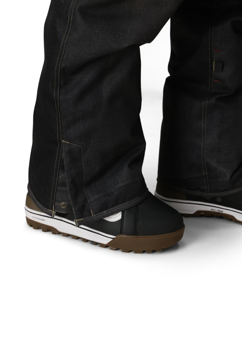 686 ロクハチロク MEN'S DECONSTRUCTED DENIM INSULATED PANT BLACK DENIM 25-26 スノーボード ウェア