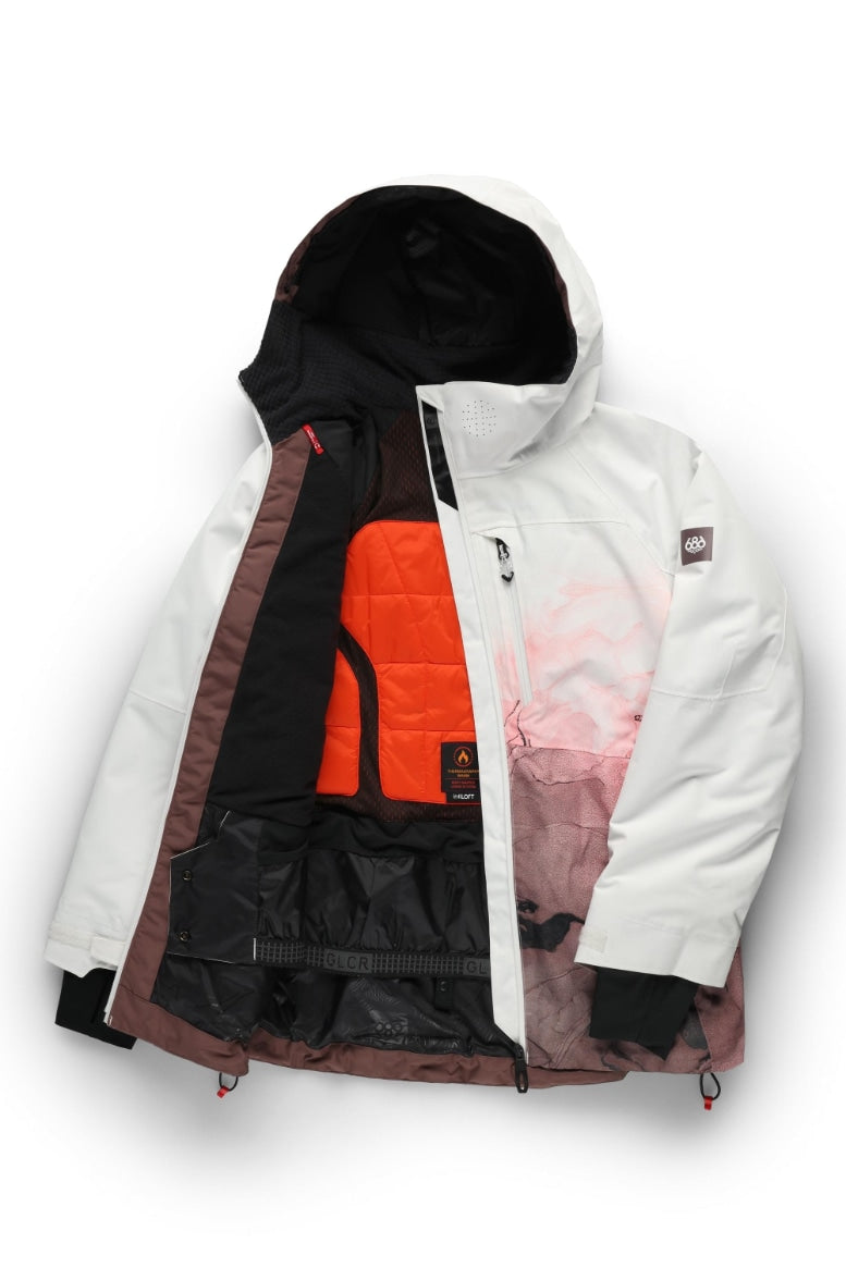 686 ロクハチロク WOMENS HYDRA THERMAGRAPHJACKET PEPPERCORN CLOUDBREAK 25-26 スノーボード ウェア