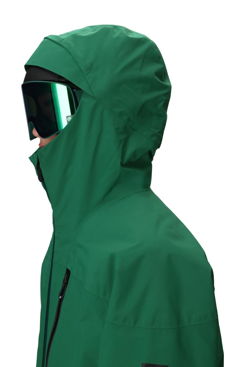 686 ロクハチロク MENS GORE-TEX GT THERMAGRAPHJACKET EMERALD GREEN 25-26 スノーボード ウェア