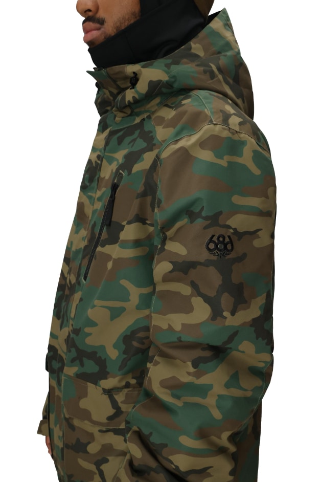 686 ロクハチロク MENS NIGHTLINE INSULATED JACKET CAMO 25-26 スノーボード ウェア