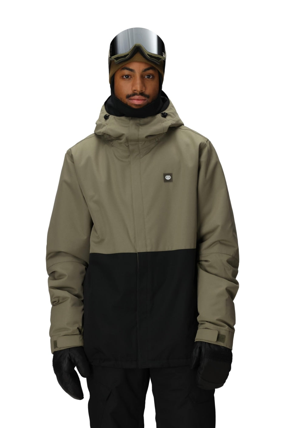 686 ロクハチロク MENS FOUNDATION INSULATED JACKET SAGE COLORBLOCK 25-26 スノーボード ウェア