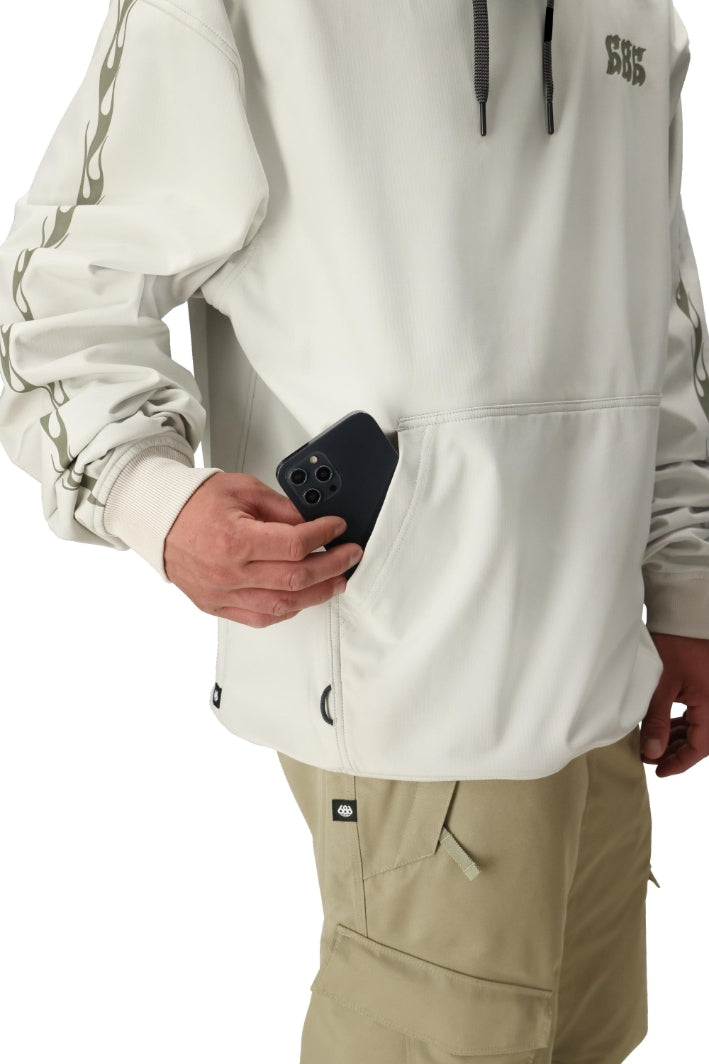 686 ロクハチロク MENS WATERPROOF TEAM HOODY LIMESTONE 25-26 スノーボード ウェア