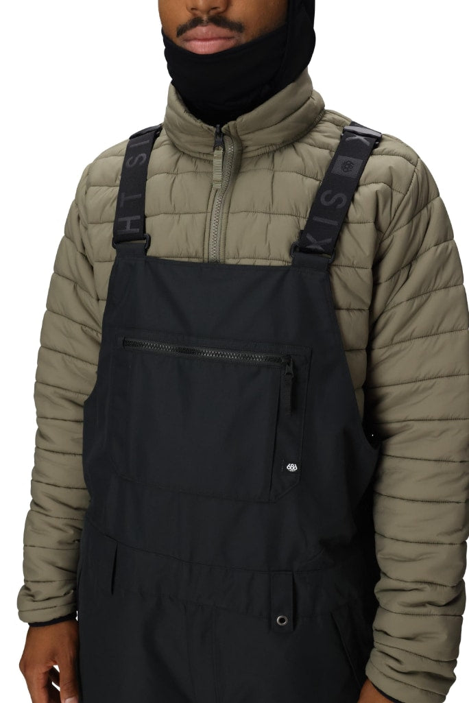 686 ロクハチロク MENS 20K HOT LAP SHELL BIB BLACK 25-26 スノーボード ウェア