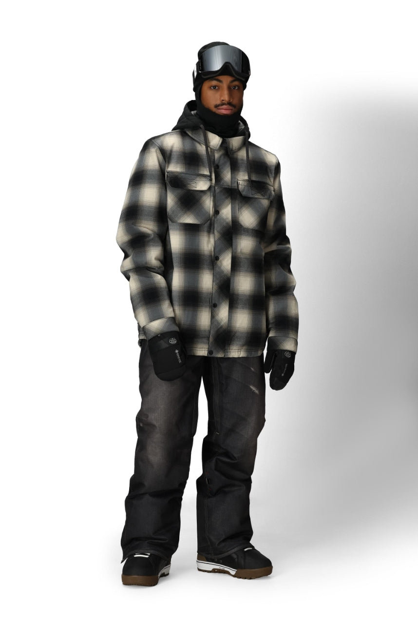 686 ロクハチロク MEN'S DECONSTRUCTED DENIM INSULATED PANT BLACK DENIM 25-26 スノーボード ウェア