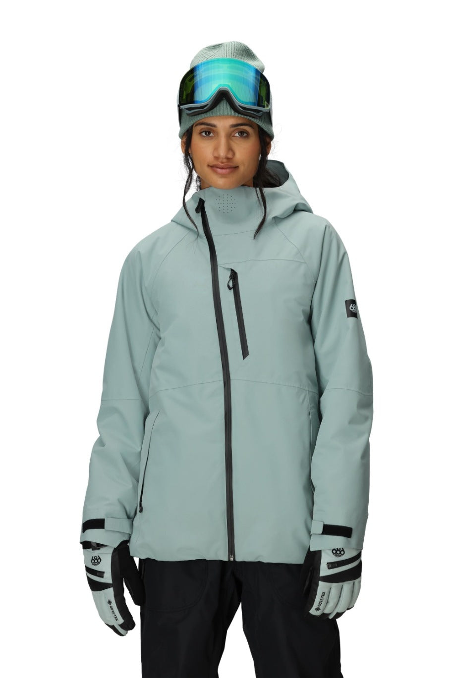 686 ロクハチロク WOMENS HYDRA THERMAGRAPHJACKET DUSTY MARINE 25-26 スノーボード ウェア
