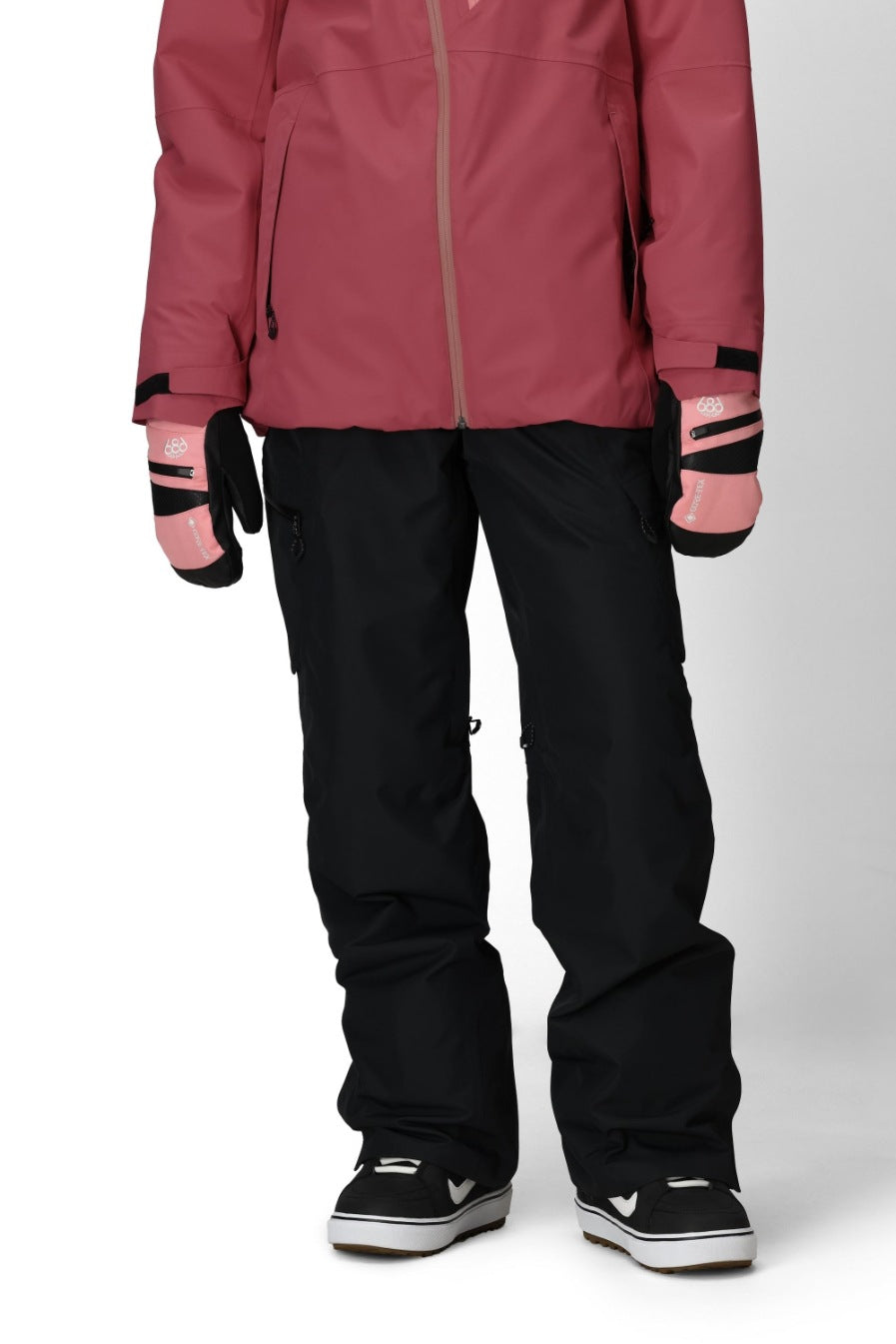 686 ロクハチロク WOMENS GEODE THERMAGRAPH PANT BLACK 25-26 スノーボード ウェア