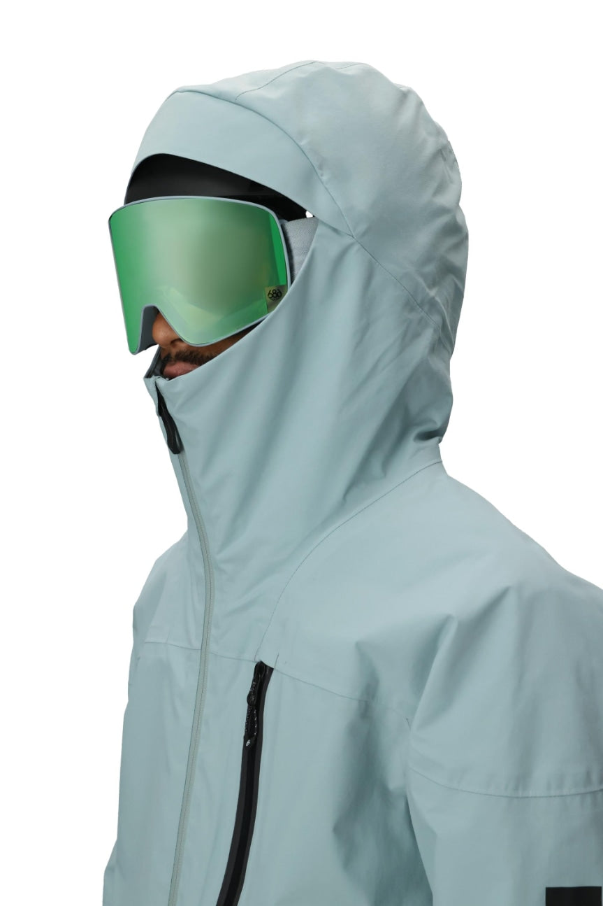 686 ロクハチロク MENS GORE-TEX GT THERMAGRAPHJACKET DUSTY MARINE 25-26 スノーボード ウェア