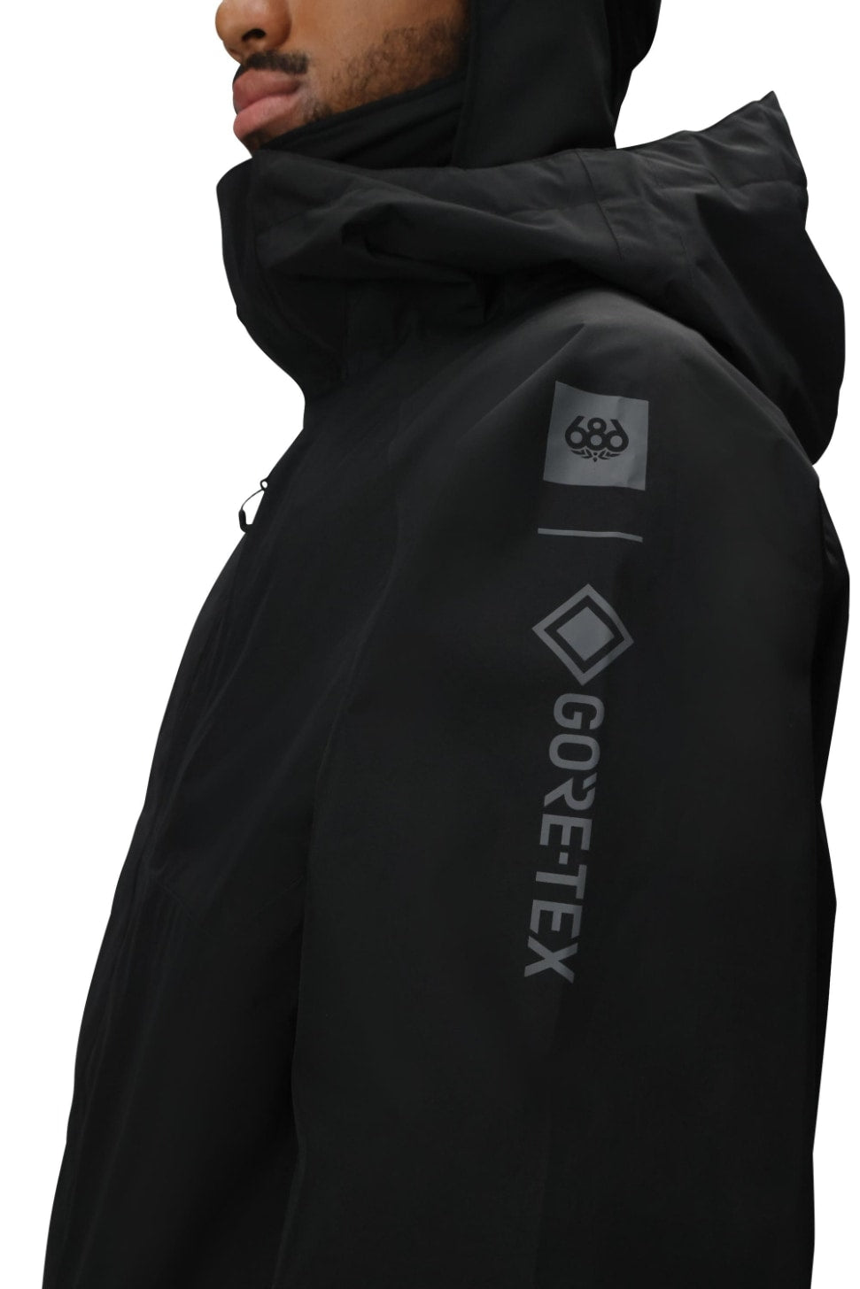 686 ロクハチロク MENS GORE-TEX CORE INSULATED JACKET BLACK 25-26 スノーボード ウェア