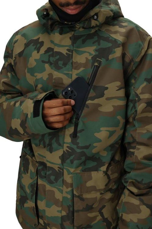 686 ロクハチロク MENS NIGHTLINE INSULATED JACKET CAMO 25-26 スノーボード ウェア