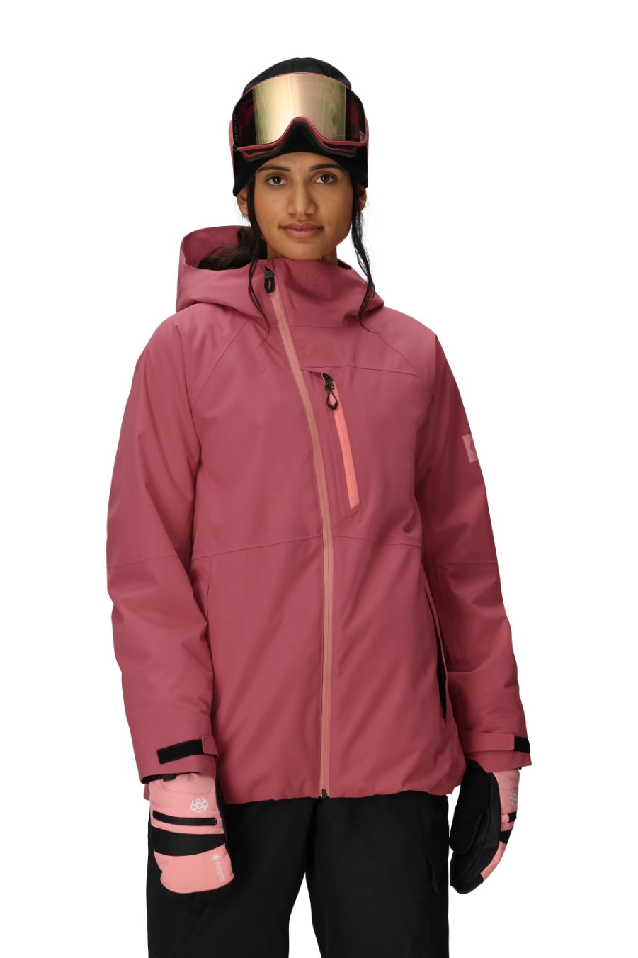 686 ロクハチロク WOMENS HYDRA THERMAGRAPHJACKET ROSEWOOD 25-26 スノーボード ウェア