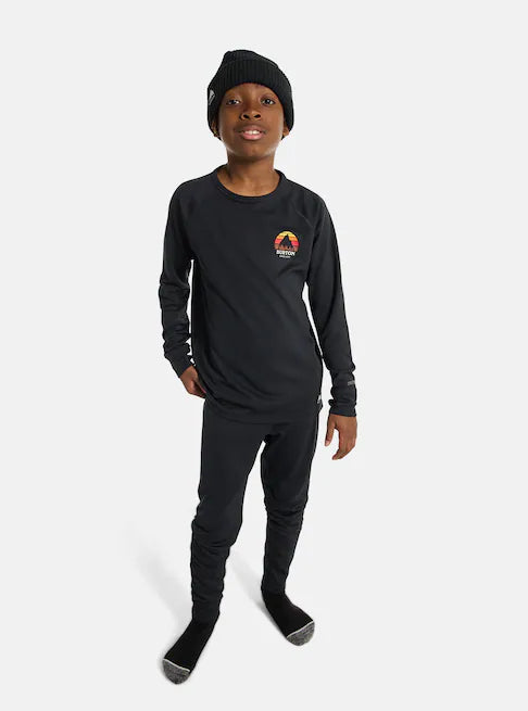 BURTON バートン Kids' Lightweight Base Layer Set 25-26 スノーボード アクセサリー True Black