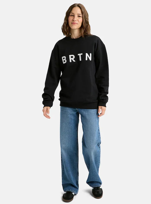 スノーボード ウェア バートン BURTON BRTN Crew Sweatshirt True Black 25-26 送料無料 日本正規品 予約商品 店頭受け取り可能