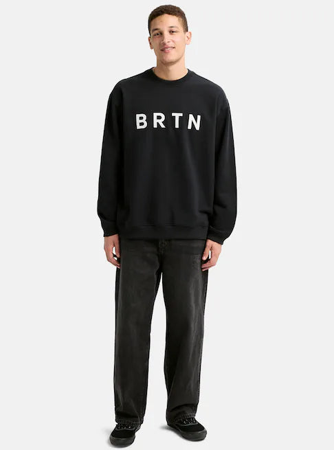 スノーボード ウェア バートン BURTON BRTN Crew Sweatshirt True Black 25-26 送料無料 日本正規品 予約商品 店頭受け取り可能