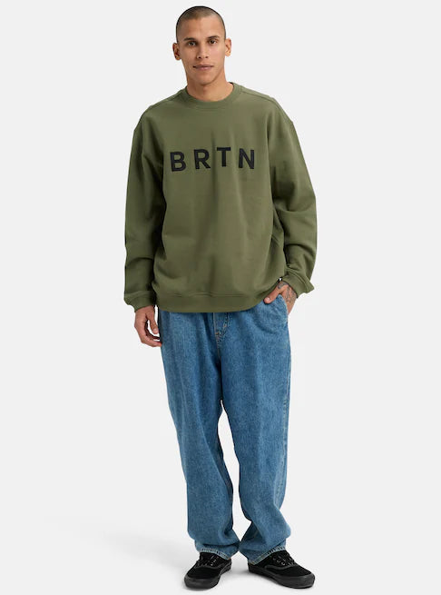 スノーボード ウェア バートン BURTON BRTN Crew Sweatshirt Forest Moss 25-26 送料無料 日本正規品 予約商品 店頭受け取り可能