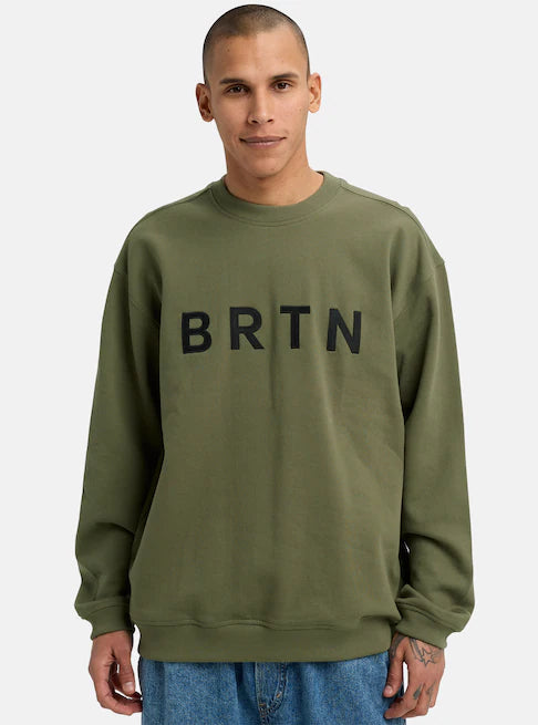 スノーボード ウェア バートン BURTON BRTN Crew Sweatshirt Forest Moss 25-26 送料無料 日本正規品 予約商品 店頭受け取り可能