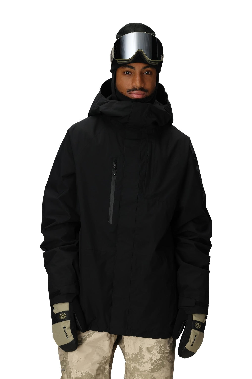 686 ロクハチロク MENS GORE-TEX CORE INSULATED JACKET BLACK 25-26 スノーボード ウェア
