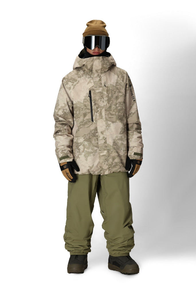 686 ロクハチロク MENS GORE-TEX CORE SHELL JACKET LIMESTONE HEMISPHERE PRINT 25-26 スノーボード ウェア