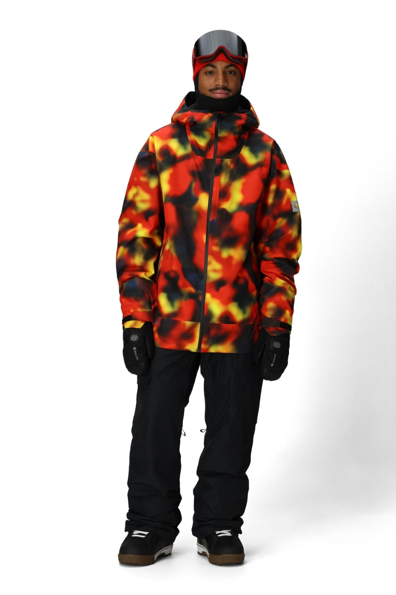 686 ロクハチロク MENS GATEWAY SHELL JACKET RED SOLAR PRINT 25-26 スノーボード ウェア