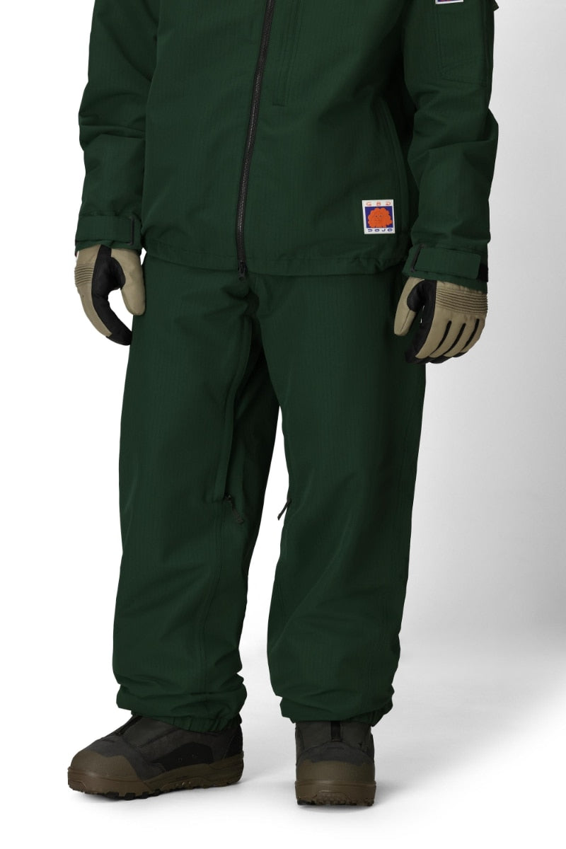 686 ロクハチロク MENS DOJO SHELL PANT MOSS GREEN RIPSTOP 25-26 スノーボード ウェア