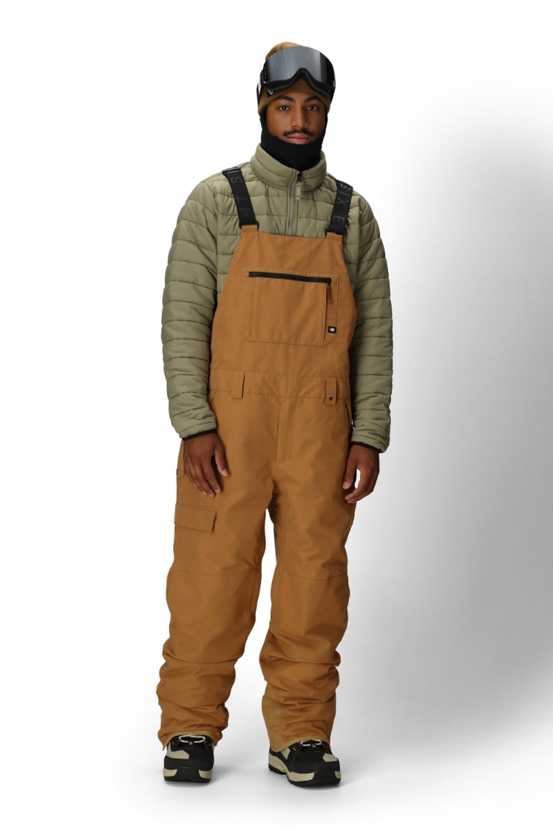 686 ロクハチロク MENS HOT LAP INSULATED BIB CARAMEL RIPSTOP 25-26 スノーボード ウェア