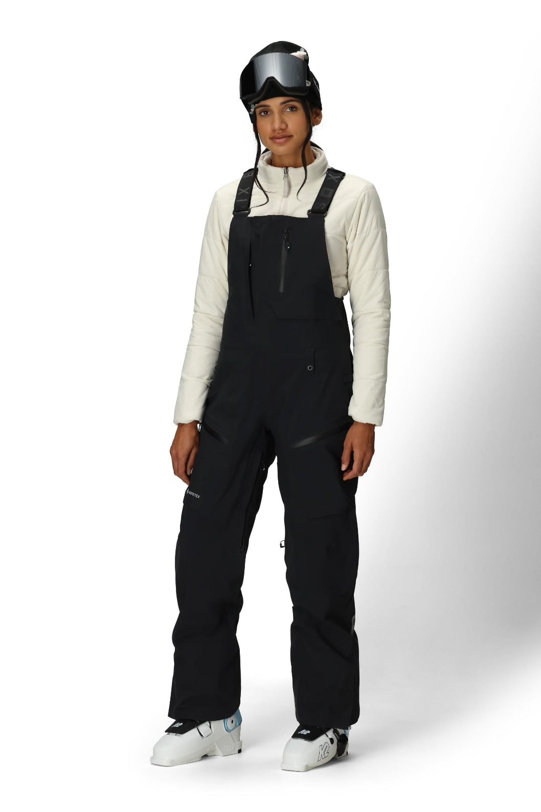 686 ロクハチロク WOMENS GORE-TEX DISPATCH SHELL BIB BLACK 25-26 スノーボード ウェア