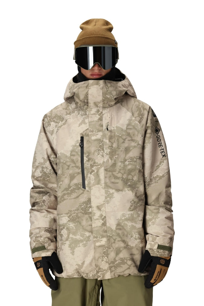 686 ロクハチロク MENS GORE-TEX CORE SHELL JACKET LIMESTONE HEMISPHERE PRINT 25-26 スノーボード ウェア
