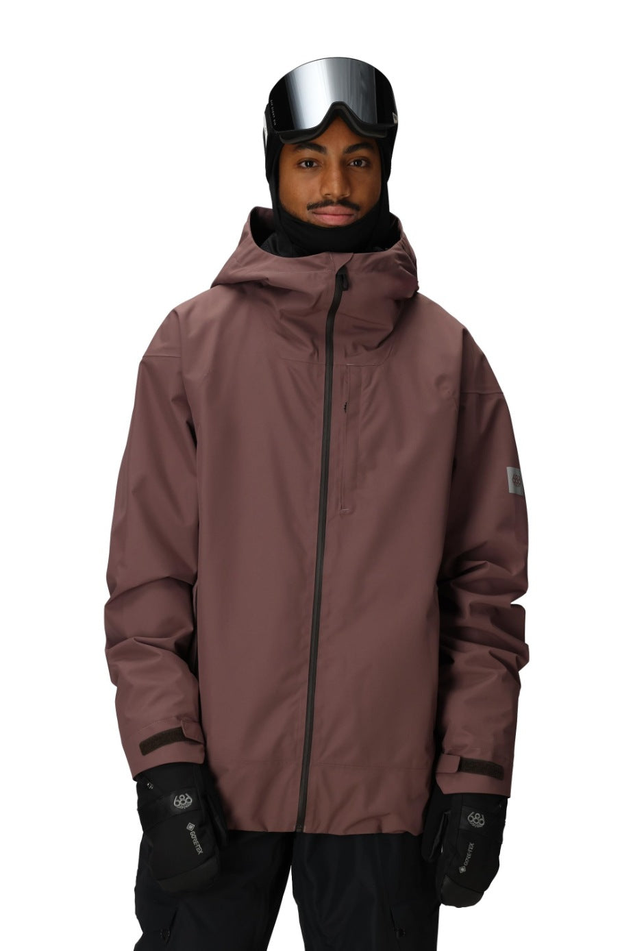 686 ロクハチロク MENS GATEWAY SHELL JACKET PEPPERCORN 25-26 スノーボード ウェア