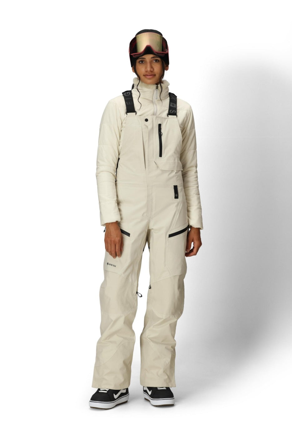 686 ロクハチロク WOMENS GORE-TEX DISPATCH SHELL BIB LIMESTONE 25-26 スノーボード ウェア