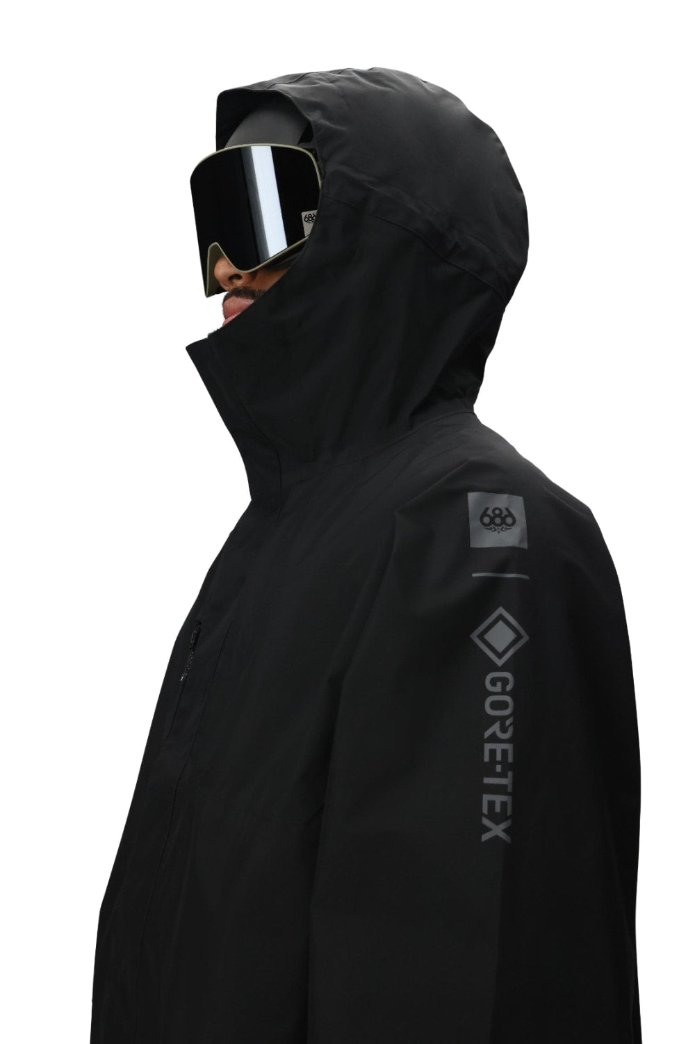 686 ロクハチロク MENS GORE-TEX CORE SHELL JACKET BLACK 25-26 スノーボード ウェア