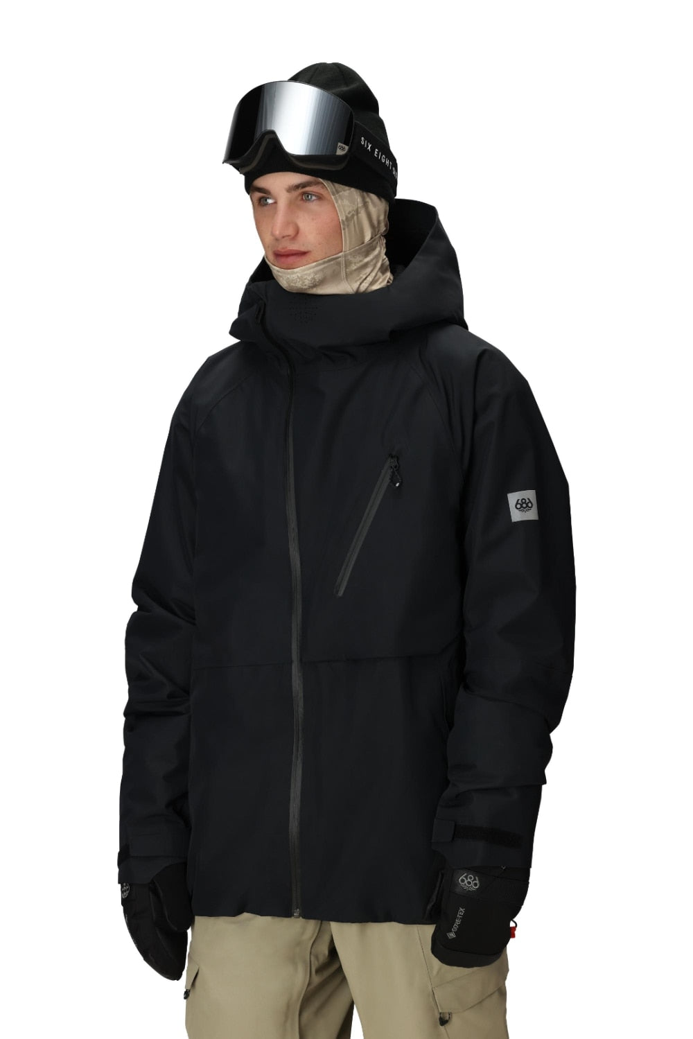686 ロクハチロク MENS HYDRA THERMAGRAPH JACKET BLACK 25-26 スノーボード ウェア