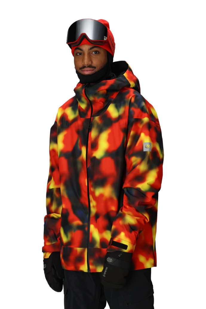686 ロクハチロク MENS GATEWAY SHELL JACKET RED SOLAR PRINT 25-26 スノーボード ウェア